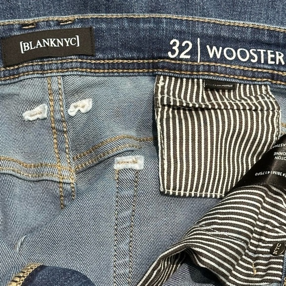 👖🔵 BLANKNYC Wooster Straight Stretch Jeans | Men’s Size 32 Trooper Blue - Picture 4 of 4